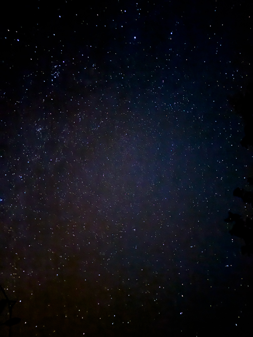 a photo taken with my iphone 15 pro of the starry sky
